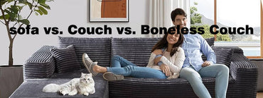 ソファ vs. カウチ vs. 骨なしカウチ
