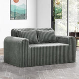 Sofá de dos plazas de espuma Loveseat para espacios pequeños. Cómodo sofá con cojines para sala de estar.