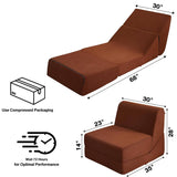 Foldable Memory Foam Sleeper, Floor Sofa Couch for Living Room