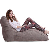 Compressible Single Couch Lounger Bean Bag with Memory Foam Filled for Living Room, Bedroom or Balcony