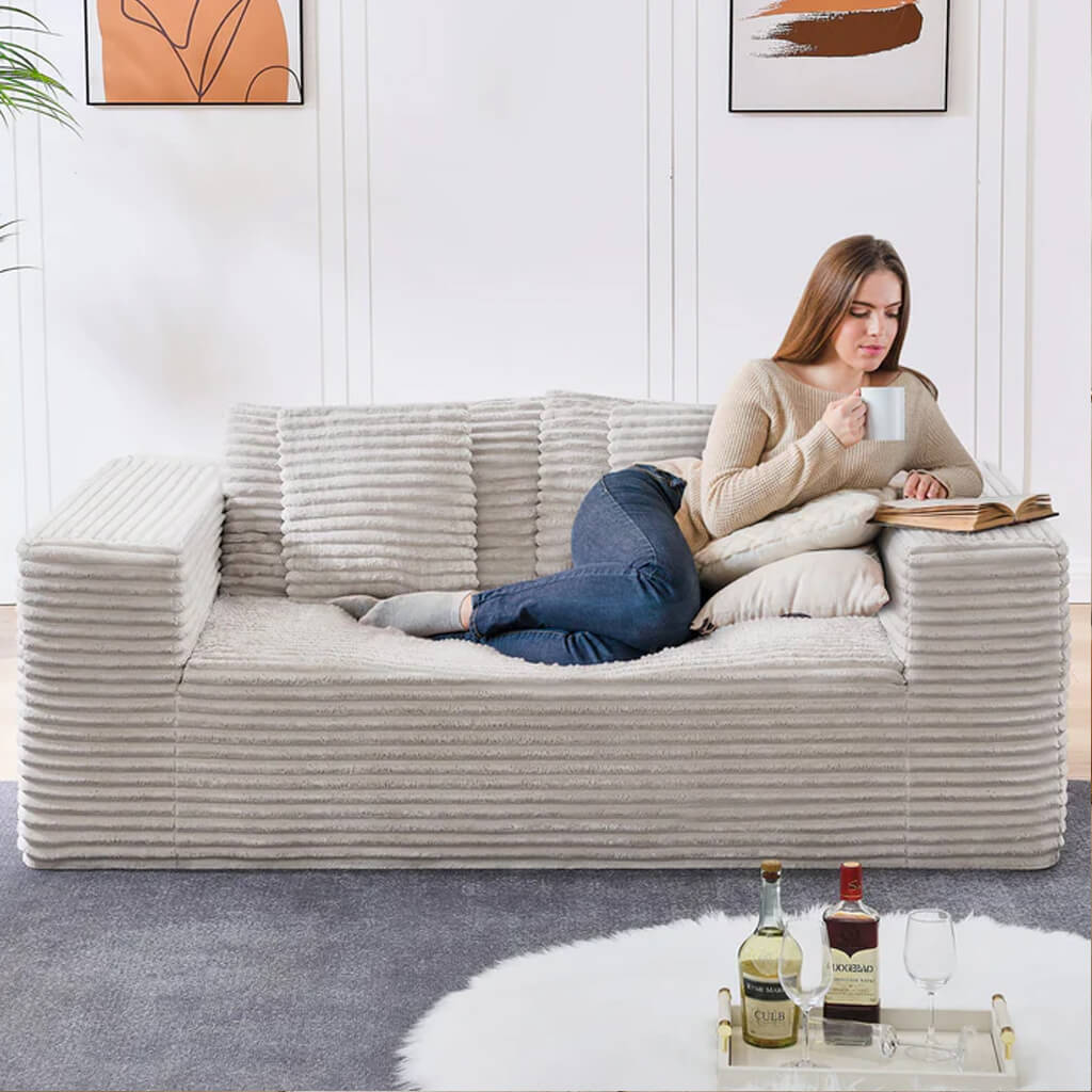 Boneless Couch | Space-Saving Foam Sofa & Compression Designs ...
