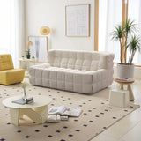 Lazy Chaise Lounges Beige Floor Bean Bag Chair Armless Sofa