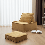 Oversized Chaise Lounge Chair Indoor Bedroom, Comfy Corduroy Upholstered Sofa Bed Chair