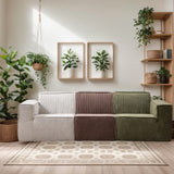 Modular Sectional Sofa 3-Seater Modular Sofa Couch with Deep Seat Memory Foam Cloud Sofa Chair