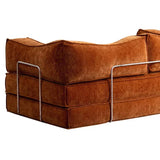 Modular Sofa Bed, Boneless Convertible Futon with Memory Foam & Corduroy Fabric