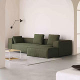 Sectional Couch with Comfy Chaise, Boneless L Shape Sofa with Deep Seat