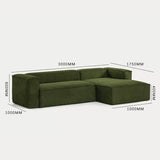 Sectional Couch with Comfy Chaise, Boneless L Shape Sofa with Deep Seat