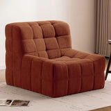 Lazy Chaise Lounges Beige Floor Bean Bag Chair Armless Sofa